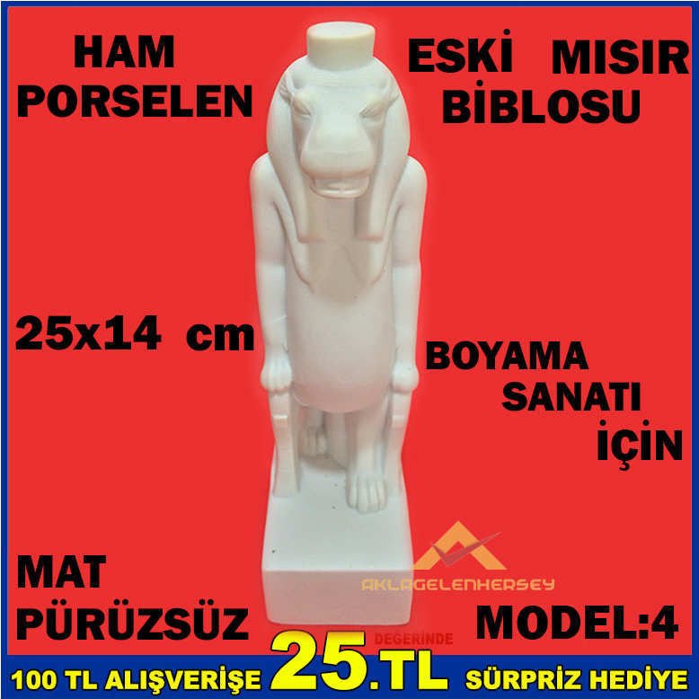 BOYAMA SANATI İÇİN PORSELEN ESKİ MISIR BİBLO-NO4