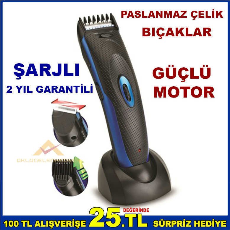 SİNBO GÜÇLÜ MOTOR ŞARJLI SAÇ KESME MAKİNESİ