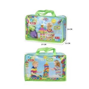 2939 Play Blox Neon Blok Yapı Oyuncakları 83 Parça ,Saklama Çantalı ,1 Yaş ve Üzeri