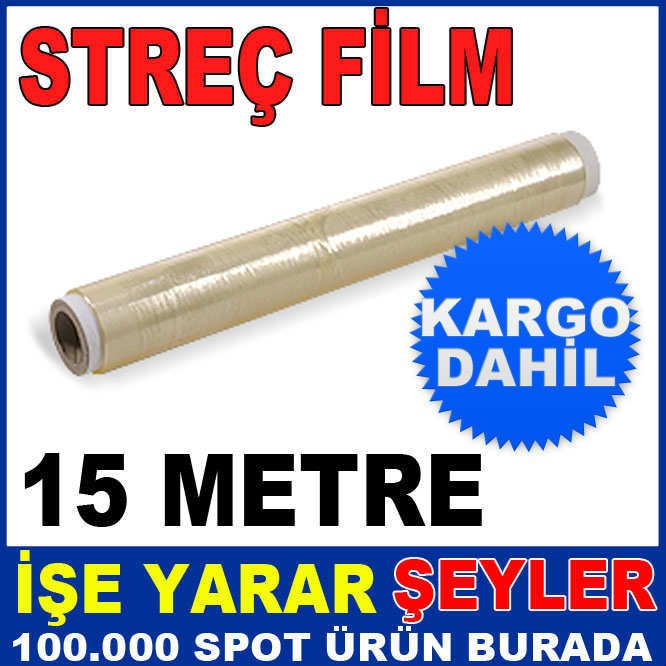 ERGONOMİK 15 METRE ÇOK AMAÇLI STREÇ FİLM KD