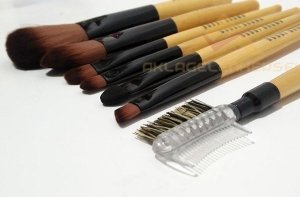 Ücretsiz Kargo 8 PARÇA ÇANTALI BOBBI BROWN MAKYAJ FIRÇA SETİ