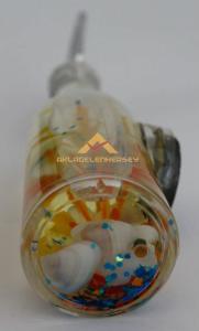 CAM ŞİŞE İÇİNDE ÇİÇEKLİ MIKNATISLI KAPAK AÇACAĞI