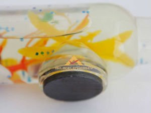 CAM ŞİŞE İÇİNDE ÇİÇEKLİ MIKNATISLI KAPAK AÇACAĞI