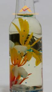 CAM ŞİŞE İÇİNDE ÇİÇEKLİ MIKNATISLI KAPAK AÇACAĞI