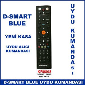 D-Smart Blue Yeni Kasa Uydu Alıcı Kumandası KR0808 - Uydu Cihazı Kumandası