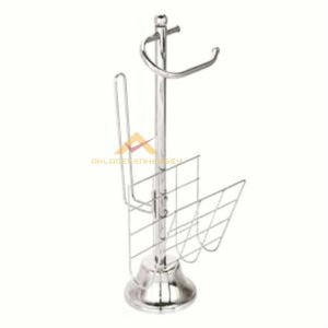 GAZETELİK ÜNİTELİ FULL KROM AYAKLI WC KAĞITLIĞI