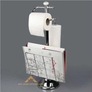 GAZETELİK ÜNİTELİ FULL KROM AYAKLI WC KAĞITLIĞI