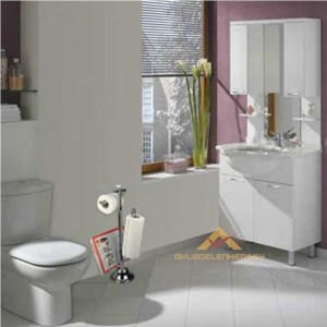 GAZETELİK ÜNİTELİ FULL KROM AYAKLI WC KAĞITLIĞI