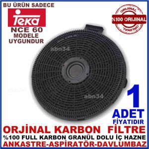 TEKA ANKASTRE DAVLUMBAZ FİLTRESİ Teka NCE 60 Model Davlumbaz için Granül Karbonlu Filtre-1015
