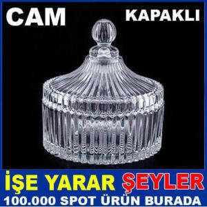 Kristal kalitesi çok amaçlı kalın camlı fanus,özel kapaklı cam şekerlik mücevher takı muhafaza kabı