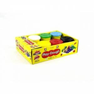 Play Dough Kutulu 2 Kalıplı Merdaneli 6 Renkli Oyun Hamuru T-515