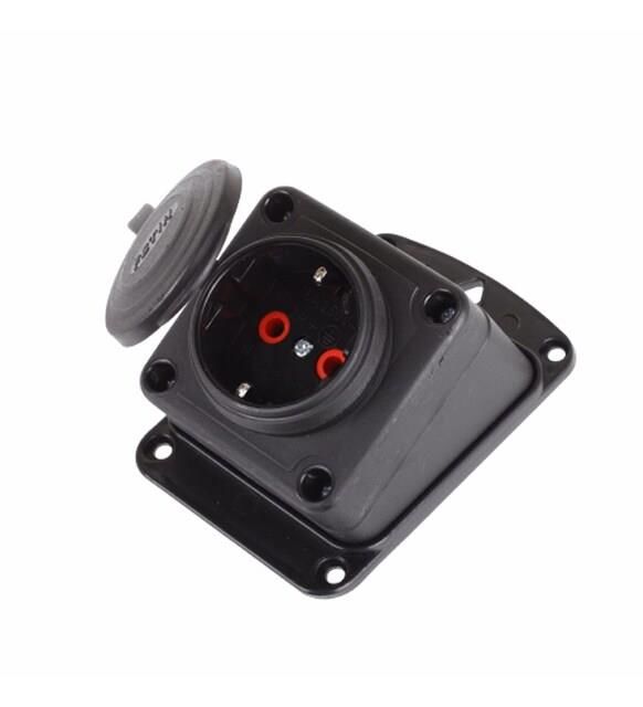 PRİZ TOPRAKLI EĞİK KAUÇUK F-220 K