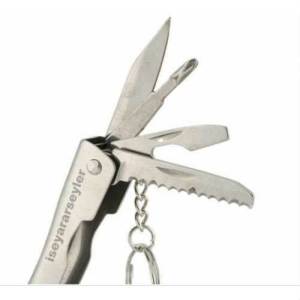 Titanyum Kaplama Çok Fonksiyonlu Çelik Çakı,Pense,Fener,Tornavida,Testere,Şişe Açacak Anahtarlık