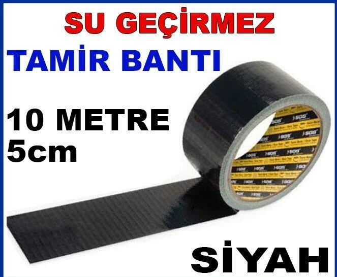 SİYAH RENK 10 METRE 5cm SU GEÇİRMEZ TAMİR BANTI
