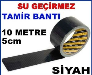 SİYAH RENK 10 METRE 5cm SU GEÇİRMEZ TAMİR BANTI