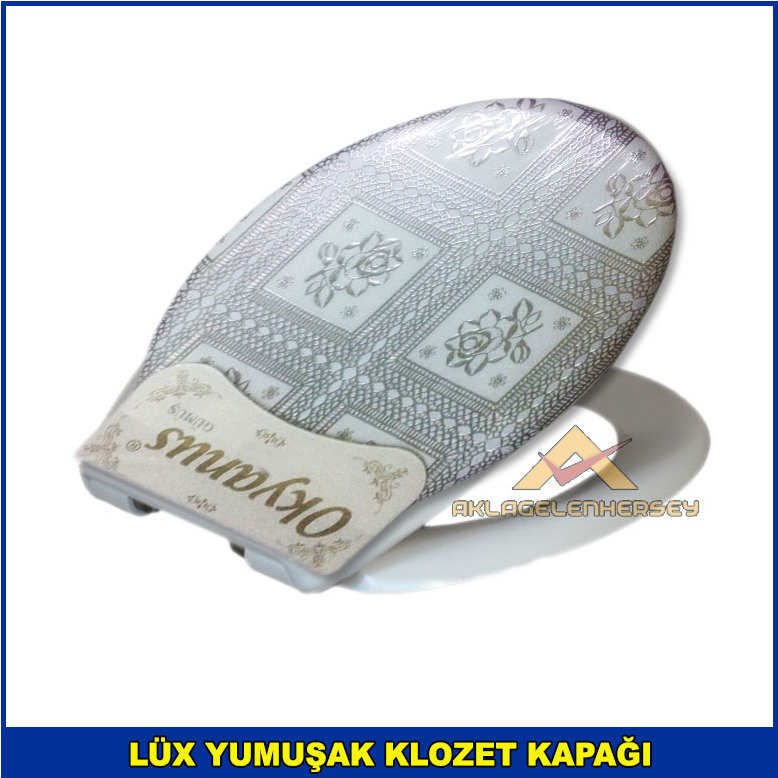 Dantel İşlemeli Görünümlü Lüx Yumuşak Klozet Kapağı