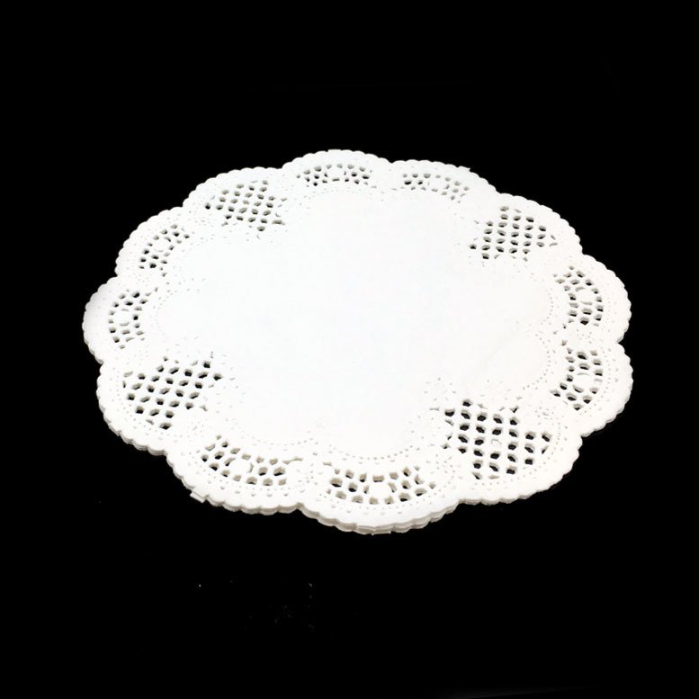 10adet Dantel Modeli Kağıt Pasta Tabak Altlığı Ø18cm Kağıt Altlık Peçete