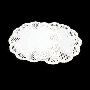 10adet Dantel Modeli Kağıt Pasta Tabak Altlığı Ø18cm Kağıt Altlık Peçete