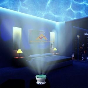 OKYANUS DALGASI PROJEKTÖR HOPARLÖRLÜ SUYA DAYANIKLI GECE LAMBASI