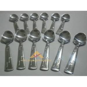 Ömür Boyu Garantili 12 Adet Paslanmaz Çelik Rostre Çay Kaşığı Seti