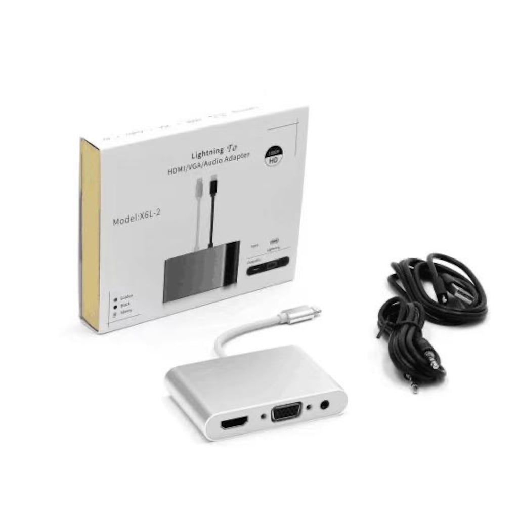 İPHONE LİGHTNİNG TO HDMİ-VGA-Audio 1080P SES GÖRÜNTÜ AKTARICI