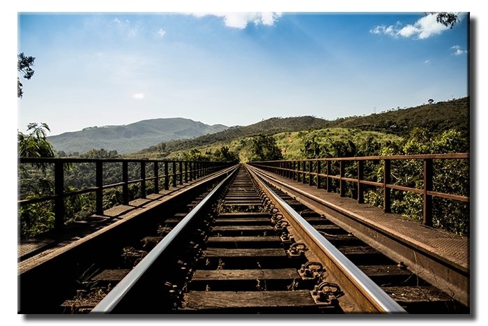 TREN YOLU 6 değişen ölçü ORİJİNAL KANVAS TABLO