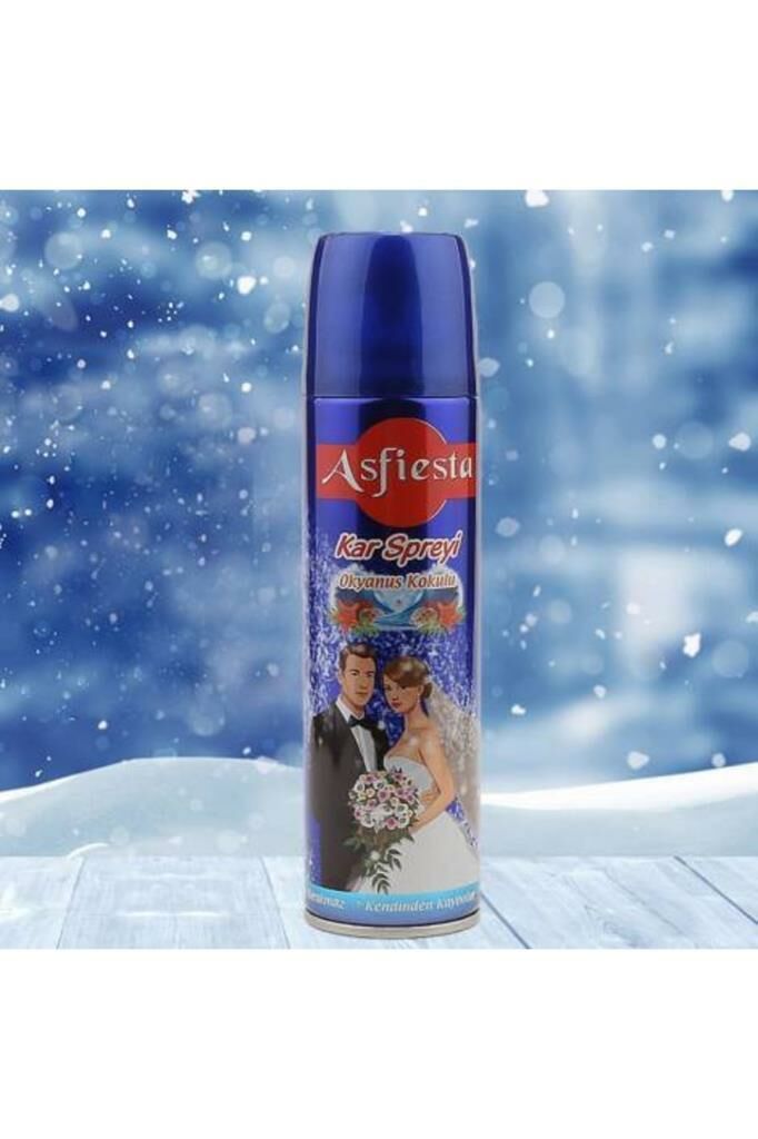 Yapay Kar Spreyi Düğün ve Nişan için Kutlama Günlerine Özel Kar Spreyi Okyanus Kokulu 250ml