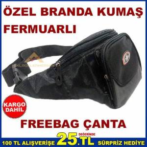 Bele Bağlanan Sağlam Branda Kumaş Freebag Çanta Bulunmaktadır.