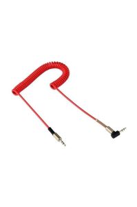 Altın Uçlu Spiralli 1.8 m Uzun Boy Aux Kablo 3.5mm En İyi Kalite Uzayıp Kısalan Aux Kablosu