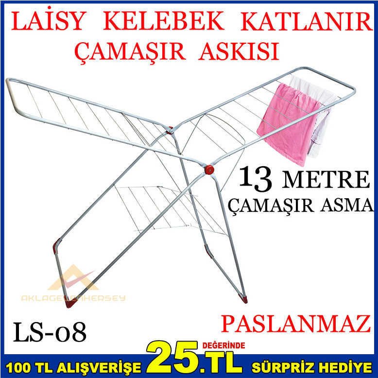 LAİSY 13 METRE KATLANIR ÇAMAŞIR KURUTMALIĞI