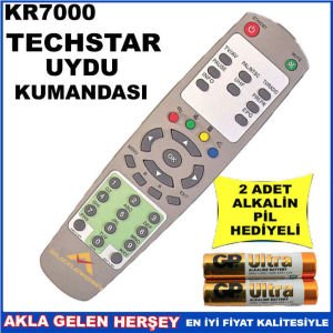 TECHSTAR UYDU CİHAZI Receiver KUMANDASI KR7000