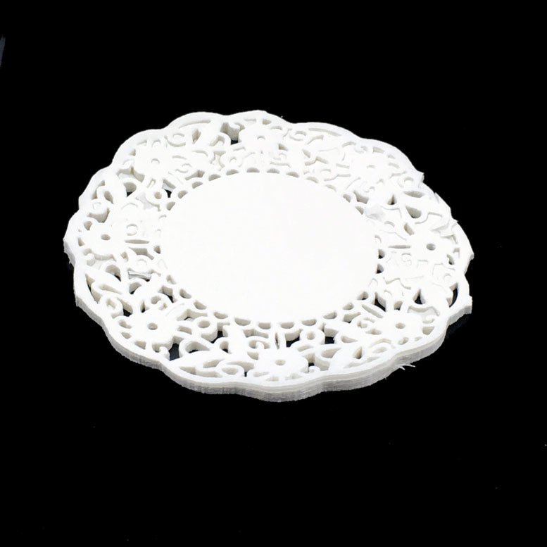 30 Adet Dantel Modeli Kağıt Nescafe Kahve Tabağı Altlığı Ø12cm Kağıt Altlık Peçete