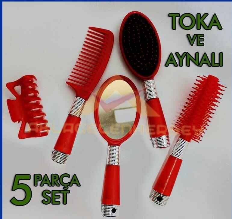 SAKLAMA ÇANTALI 5 PARÇA SAÇ BAKIM TARAK SETİ