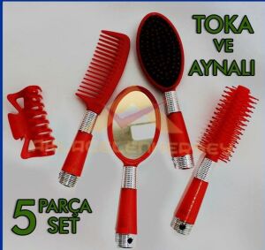 SAKLAMA ÇANTALI 5 PARÇA SAÇ BAKIM TARAK SETİ