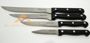 ÜcretsizKargo 9 PARÇA AHŞAP TAKOZLU PROFESYONEL MUTFAK BIÇAK SETİ