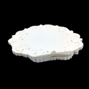 35 Adet Dantel Modeli Kağıt Çay Tabağı Altlığı Ø9cm Kağıt Altlık Peçete