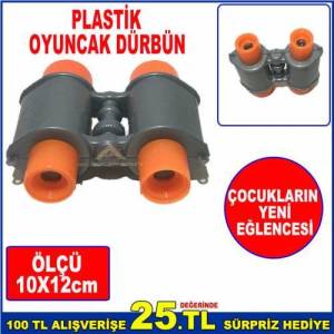 Oyuncak Dürbün 4 Mercekli Uzağı Yakınlaştıran Plastik Oyuncak Dürbün