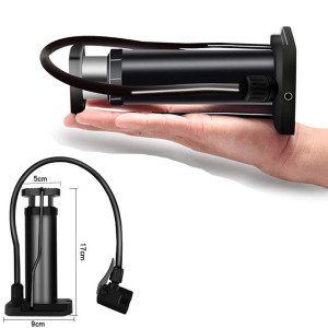 Yüksek Basınçlı Taşınabililir Metal Mini Ayak Pompası 17cm Lastik Şişirme Pompası Çok Amaçlı Pompa