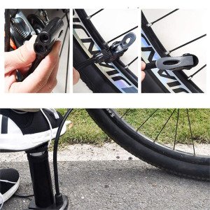 Yüksek Basınçlı Taşınabililir Metal Mini Ayak Pompası 17cm Lastik Şişirme Pompası Çok Amaçlı Pompa