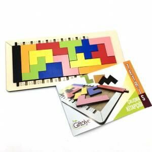 3D Katatetris Oyunu 14 Parça Ahşap Zeka Oyunu Tetris Oyunu 5+ Yaş