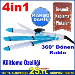 CVS Grape Saç Düzleştirici Maşa 4in 1 Özel Tasarım Plakalar