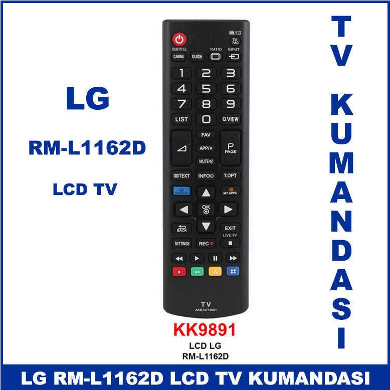 LG RM-L1162D Lcd Tv Kumandası KK9891 -Televizyon Kumandası