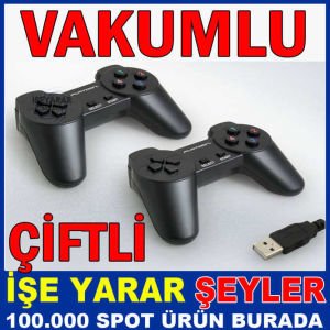 PL-2588 İKİLİ PC VAKUMLU GAMEPAD OYUN KONSOLU
