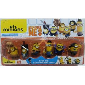 6lı Set Çılgın Hırsız Minyonlar Mınıons Oyuncak Koleksiyon Figür Seti