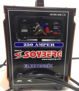 ÇANTA TİPİ 250 AMPER ELEKTRONİK 5 KADEMELİ FANLI KAYNAK MAKİNESİ