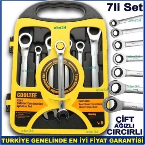 Cırcırlı Kombine Anahtar Set Profesyonel 7li Açık Ağız-Kapalı