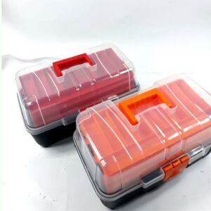 Şeffaf Kapaklı 16 İnc 4 Katlı Profesyonel 39x24cm Balıkçı Çantası