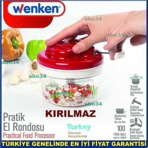 İpli el rondosu,Pratik kullanım ip çekmeli el rondosu 3 bıçaklı Domates,Havuç,Maydonoz,Soğan Rondosu