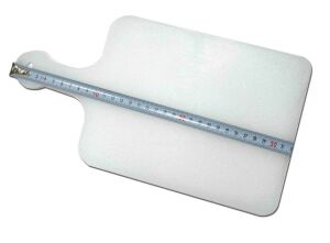 Sağlıklı Özel Plastikten Üretim Saplı Kesim Panosu 32x17cm Kaydırmayan Tırtıklı Yüzeye Kesme Tahtası