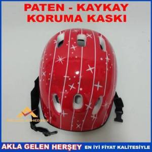 Paten-Kaykay Ve Bisiklet Koruma Kaskı Kırmızı